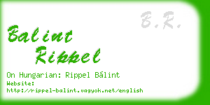 balint rippel business card